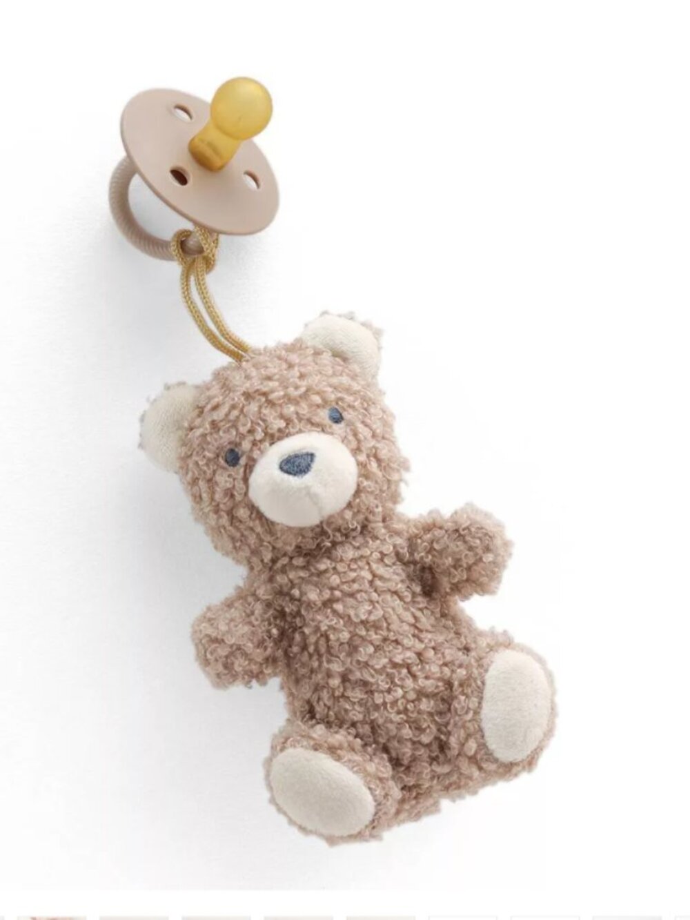 Itzy Ritzy Bitzy Pal Teddy Bear Soothe & Snuggle Plush with Pacifier -New in Box